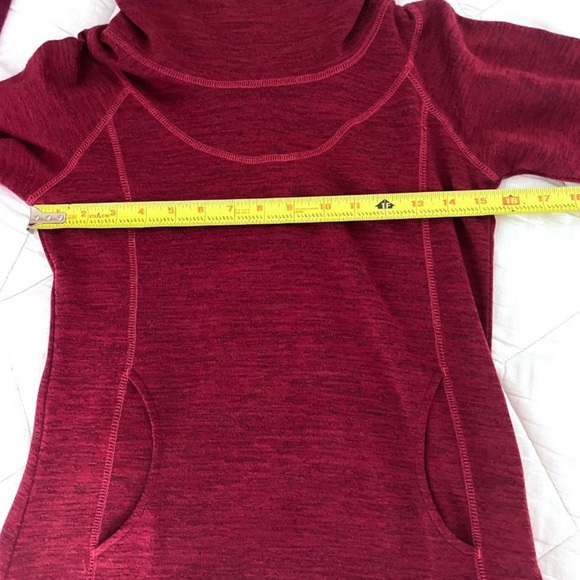 Kuhl Womens XS Heathered Red Long Sleeves Cowl Neck
Pullover Lea Sweater Pockets - Picture 7 of 11